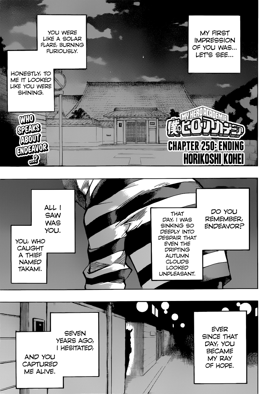 Boku no Hero Academia chapter 250 page 1