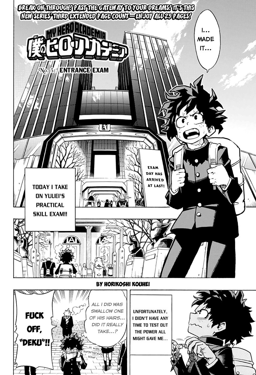 Boku no Hero Academia chapter 3 page 4