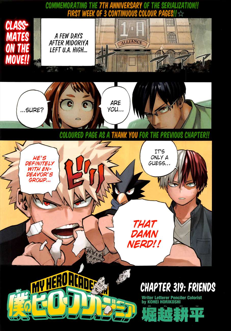 Boku no Hero Academia chapter 319 page 1