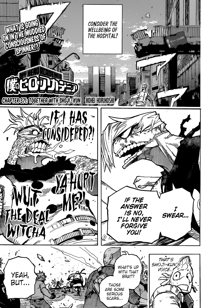 Boku no Hero Academia chapter 371 page 1