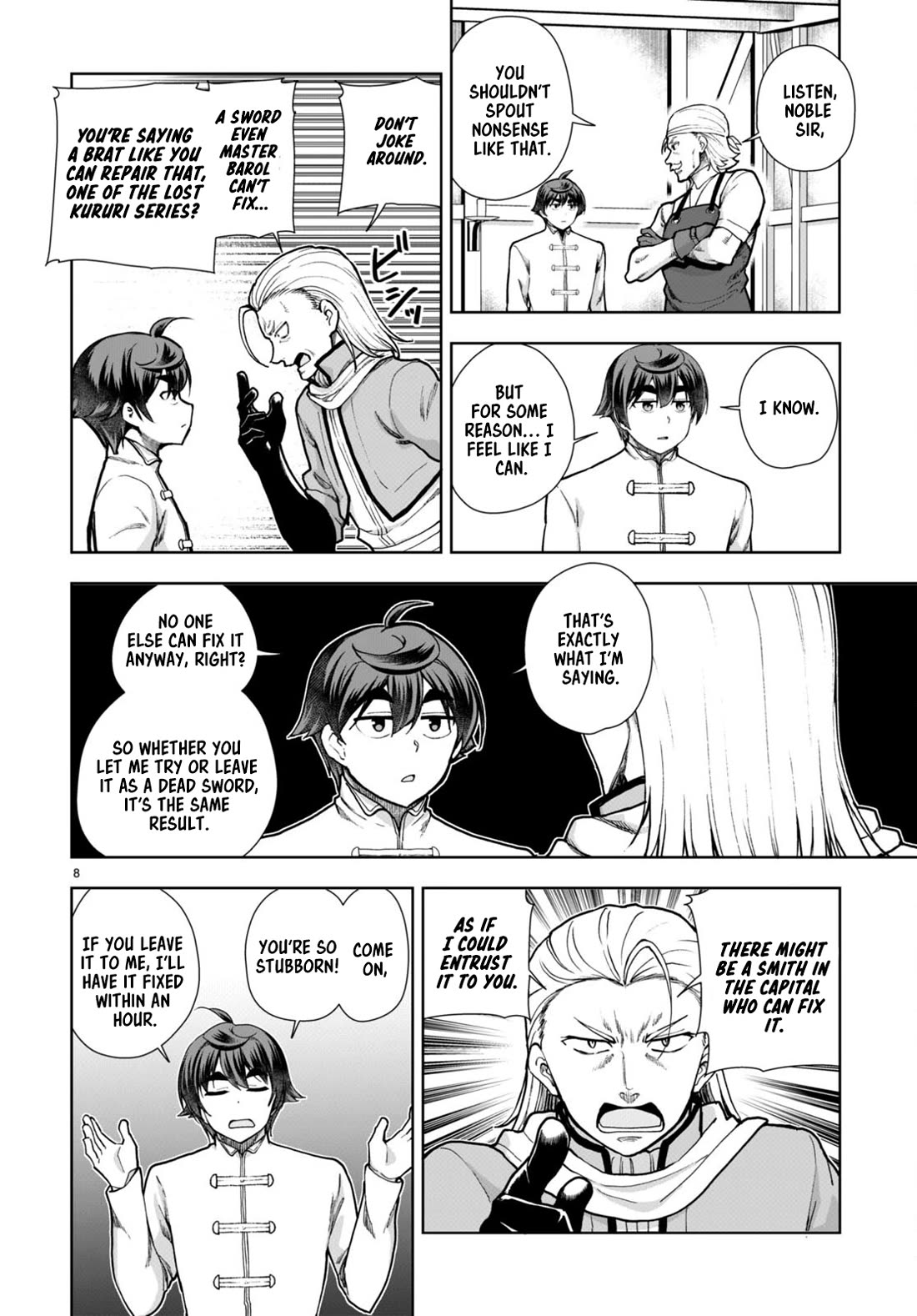 Botsuraku Youtei Nanode, Kajishokunin wo Mezasu chapter 78 page 8