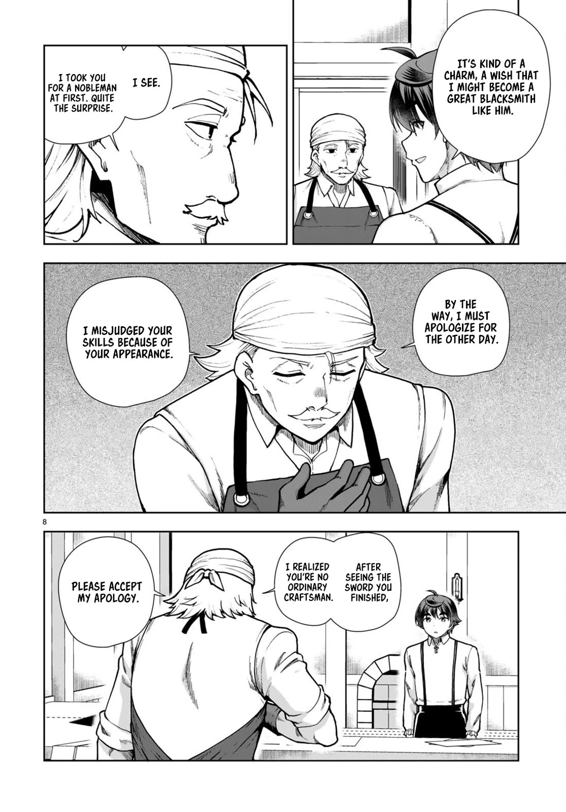 Botsuraku Youtei Nanode, Kajishokunin wo Mezasu chapter 80 page 8