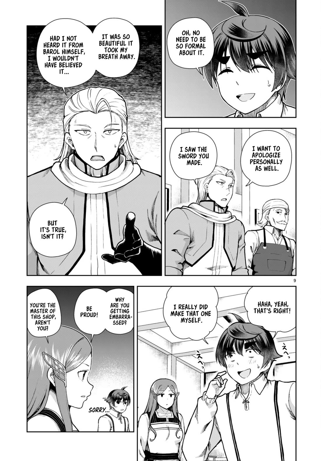 Botsuraku Youtei Nanode, Kajishokunin wo Mezasu chapter 80 page 9