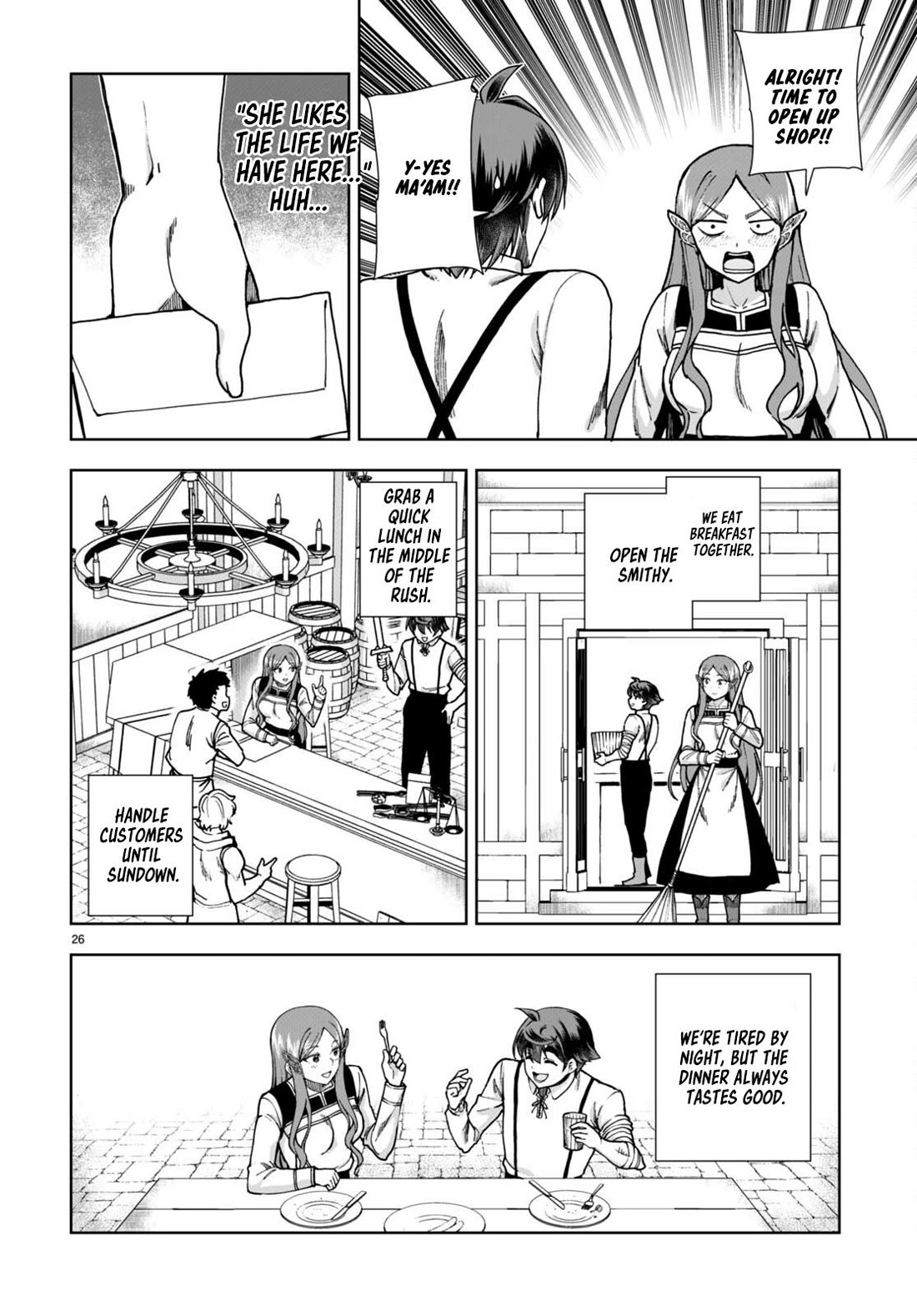 Botsuraku Youtei Nanode, Kajishokunin wo Mezasu chapter 85 page 26