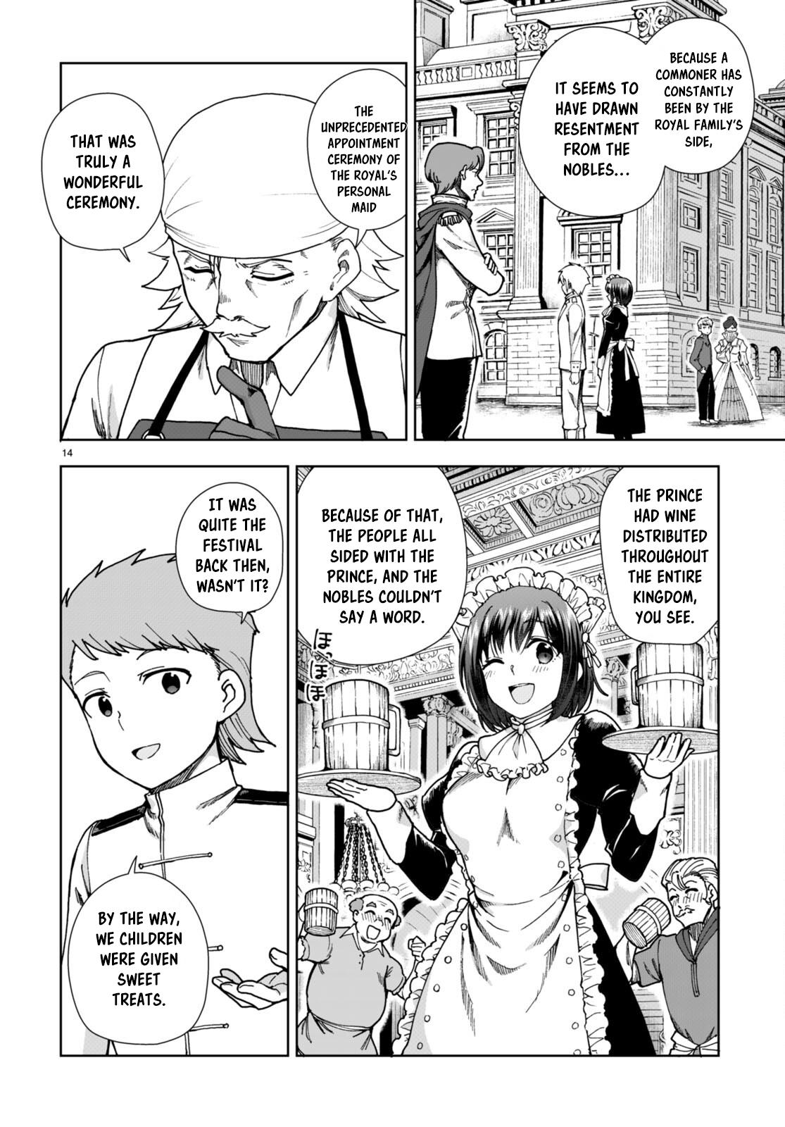 Botsuraku Youtei Nanode, Kajishokunin wo Mezasu chapter 86 page 14