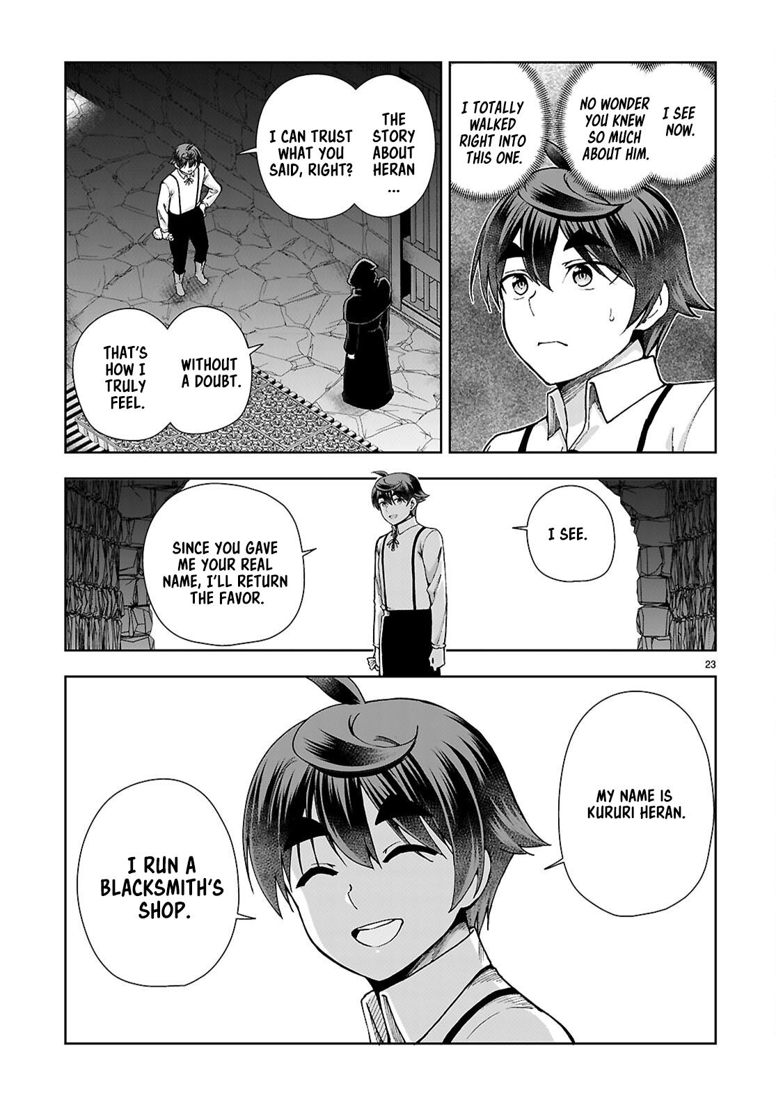 Botsuraku Youtei Nanode, Kajishokunin wo Mezasu chapter 88 page 23