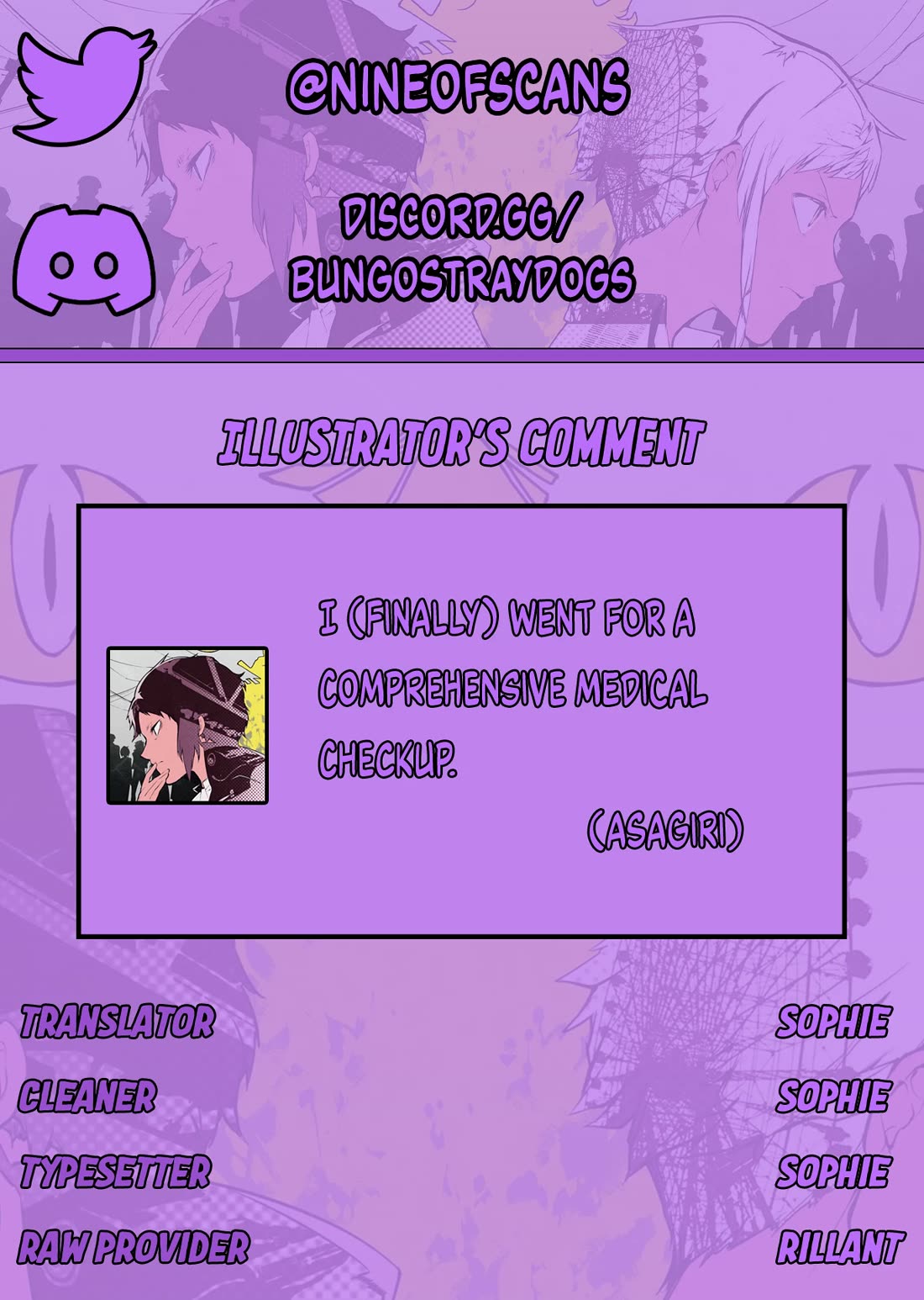 Bungo Stray Dogs chapter 129.5 page 1