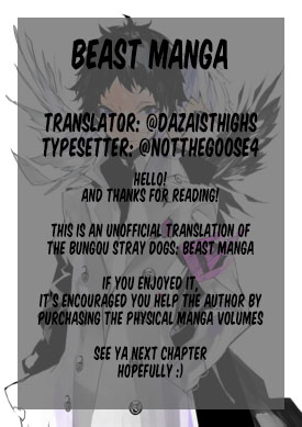 Bungou Stray Dogs Beast chapter 4 page 21