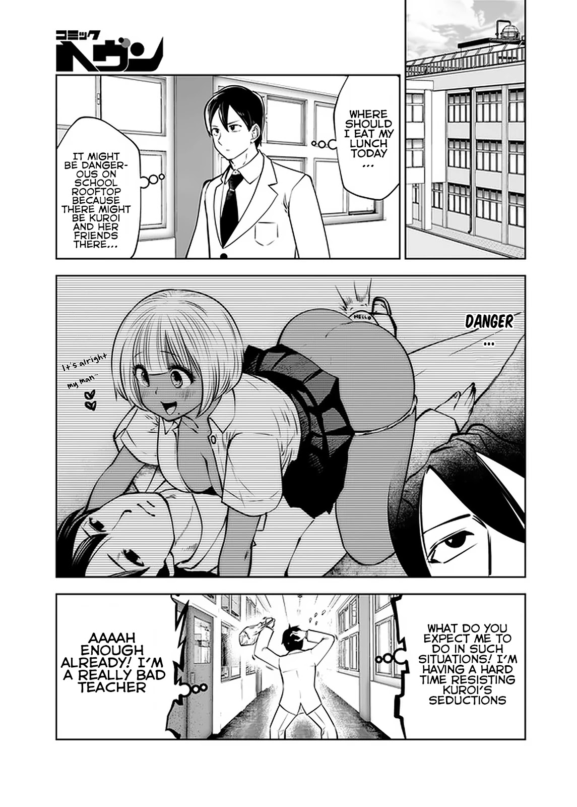 Burakku Gakkou ni Tsutomete Shimatta Sensei chapter 20.1 page 4