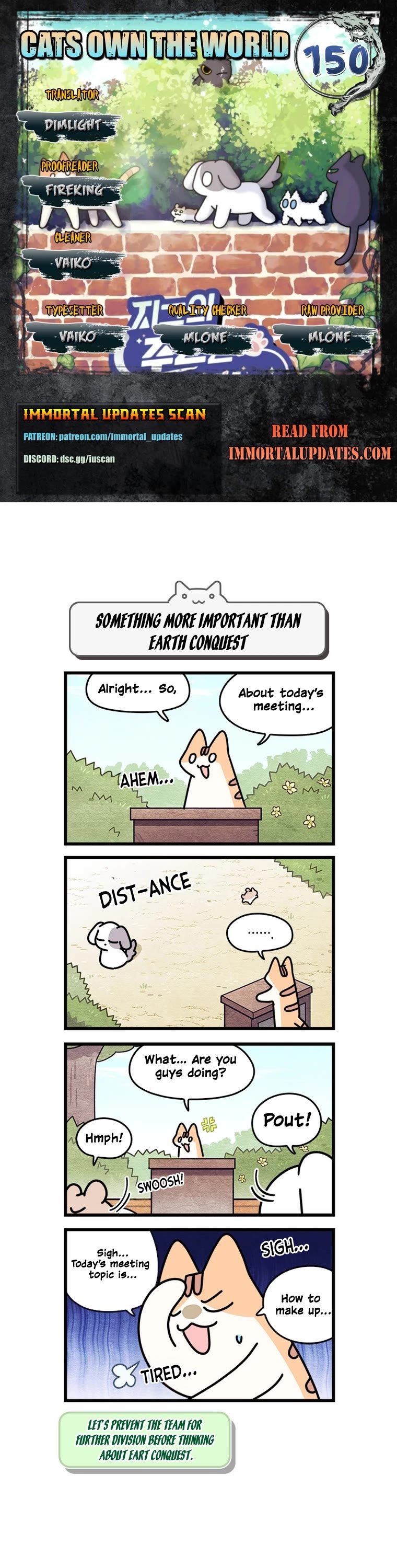 Cats Own the World chapter 150 page 1