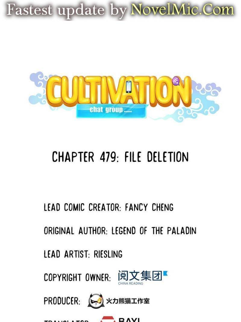 Cultivation Chat Group chapter 479 page 1