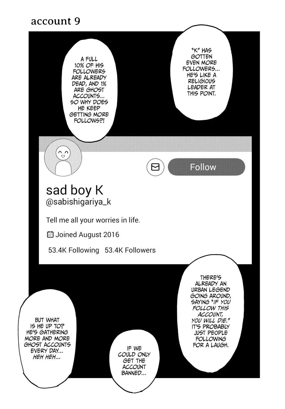Dead Account chapter 9 page 1