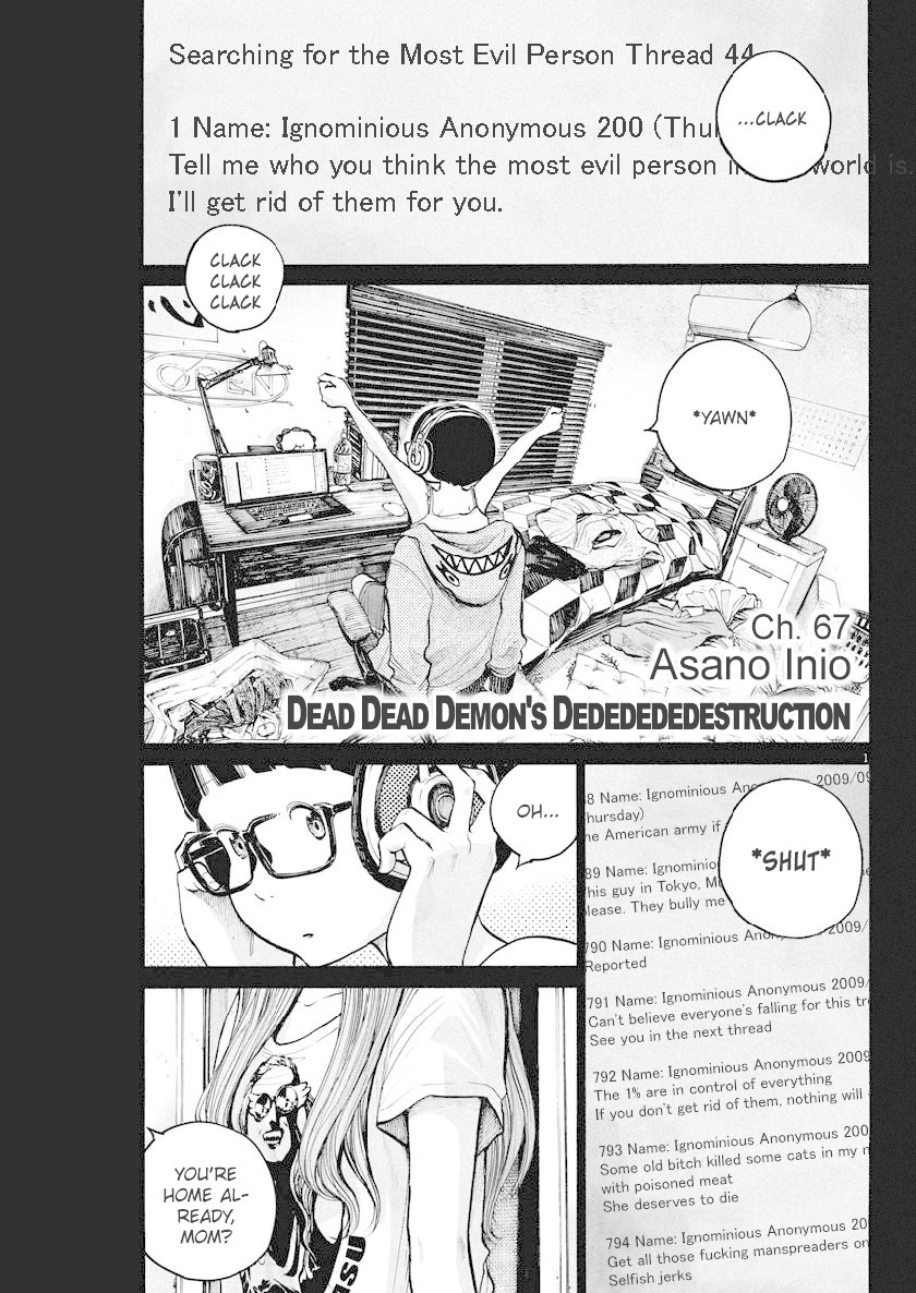Dead Dead Demon's Dededededestruction chapter 67 page 1