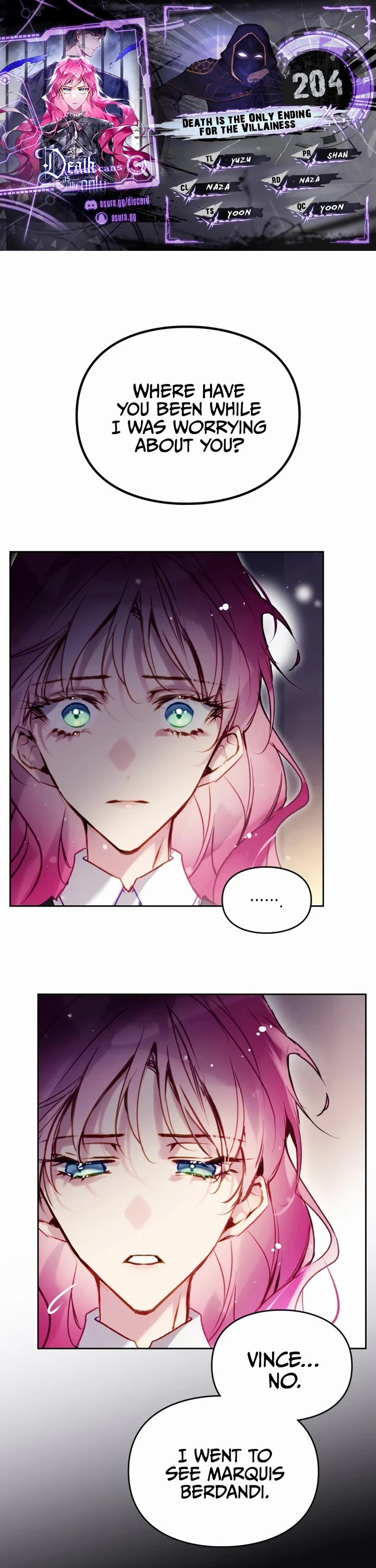 Death Is The Only Ending For The Villainess chapter 204 page 1