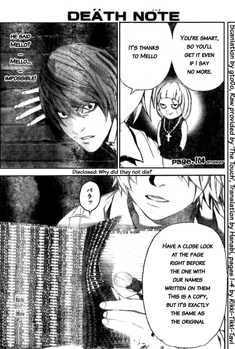 Death Note chapter 104 page 1