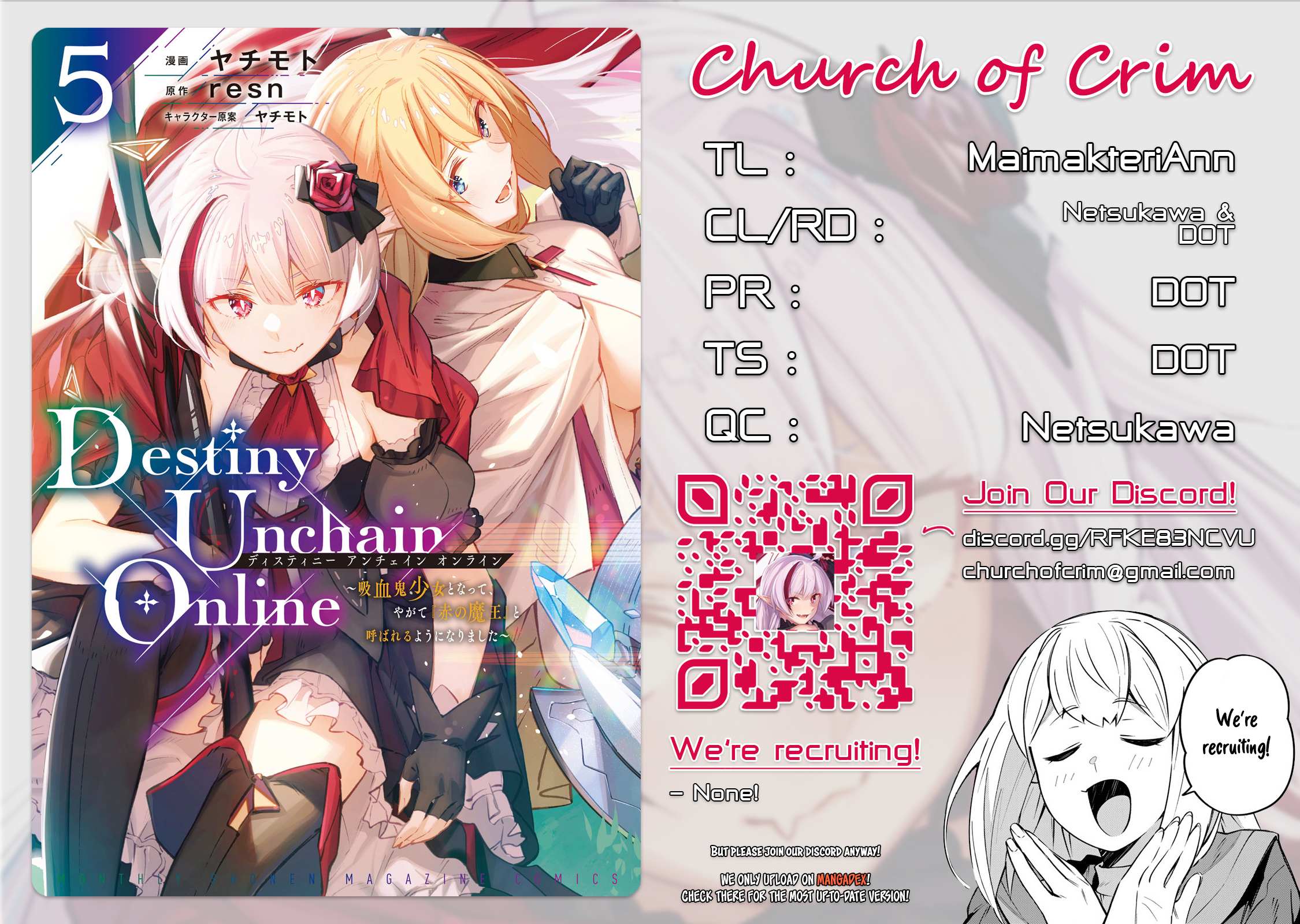 Destiny Unchain Online ~Kyuuketsu-ki Shoujo to natte, Yagate『Aka no Maou』to Yobareru You ni Narimashita~ chapter 42 page 1