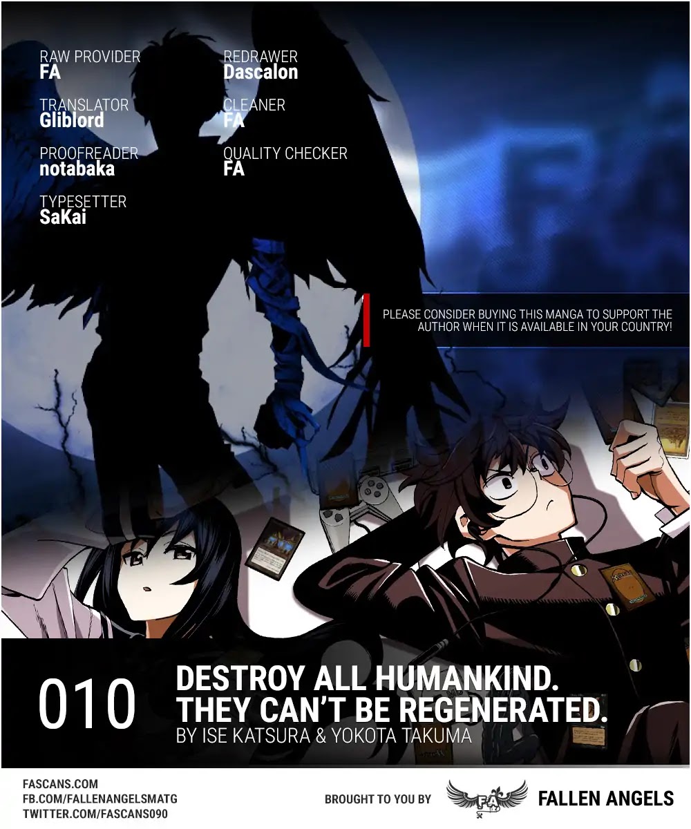 Destroy All Humanity. It Can’t Be Regenerated. chapter 10 page 1