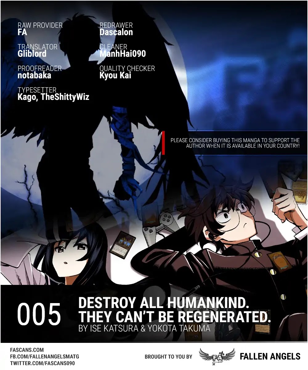 Destroy All Humanity. It Can’t Be Regenerated. chapter 5 page 1
