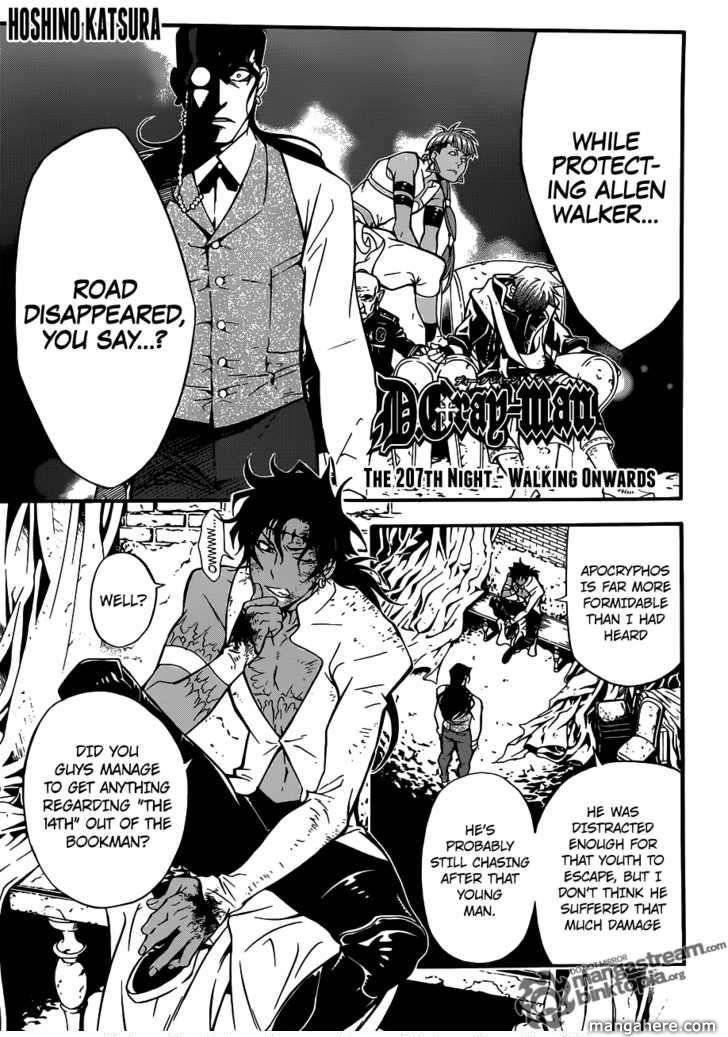 D.Gray-man chapter 207 page 1