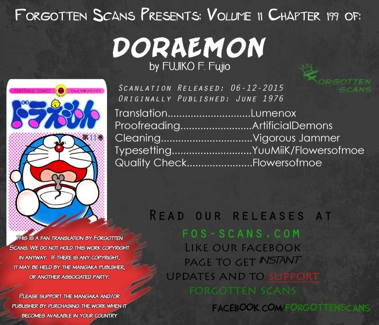 Doraemon chapter 199 page 1