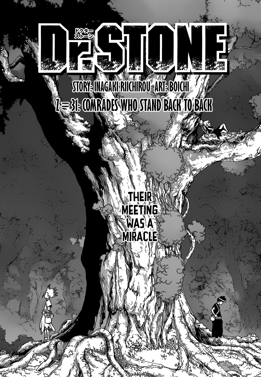 Dr. Stone chapter 31 page 1