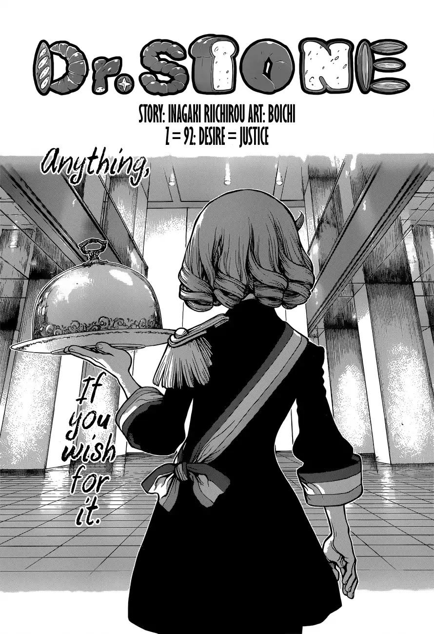 Dr. Stone chapter 92 page 1