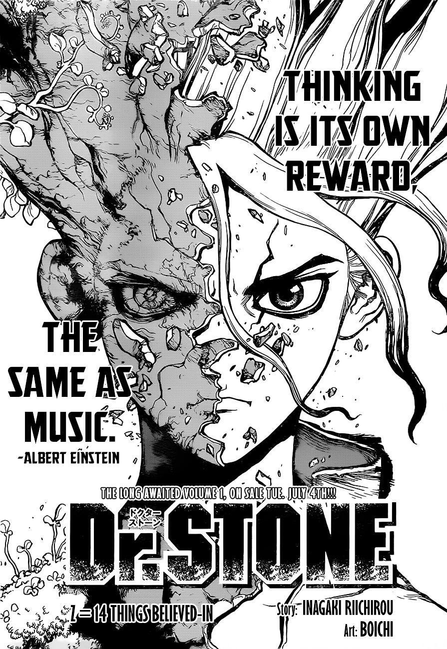 Dr. Stone chapter 14 page 1