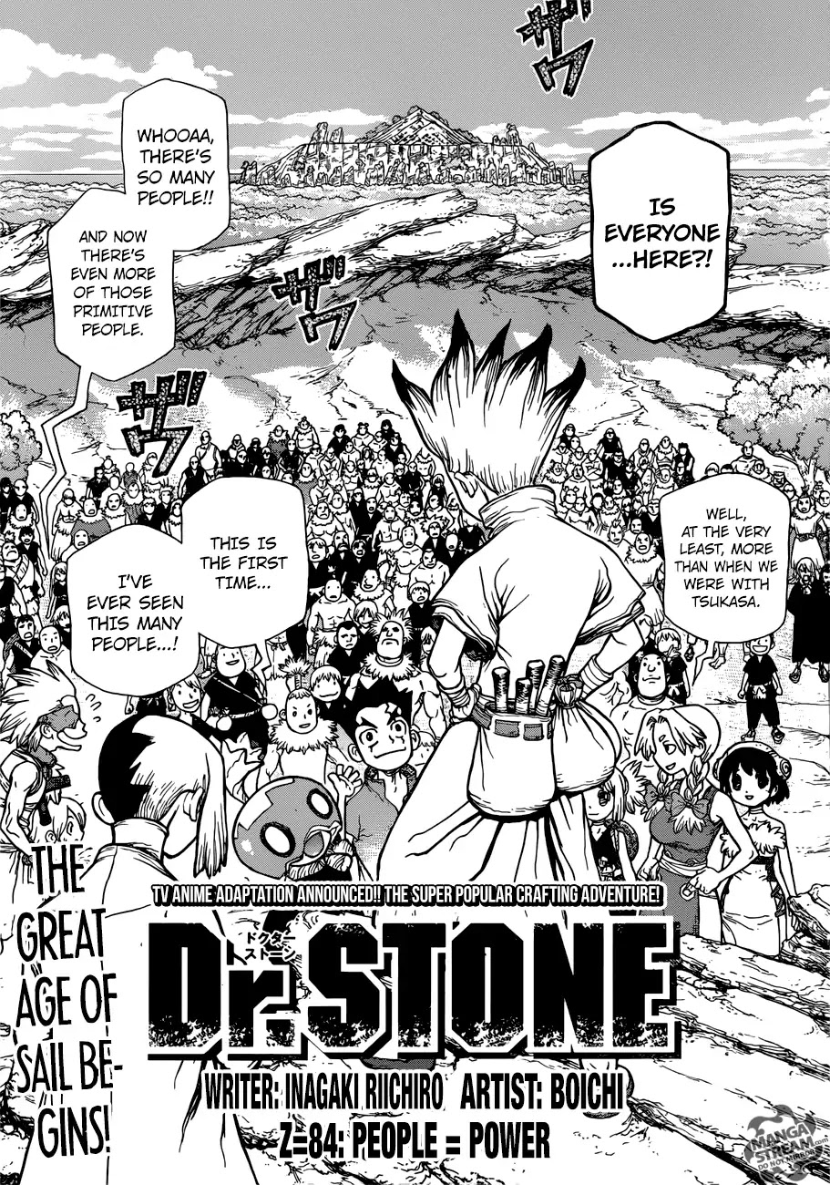 Dr. Stone chapter 84 page 1