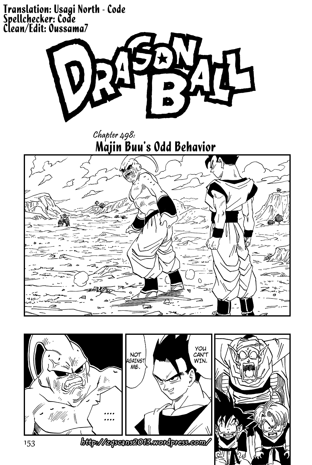 Dragon Ball chapter 498 page 1