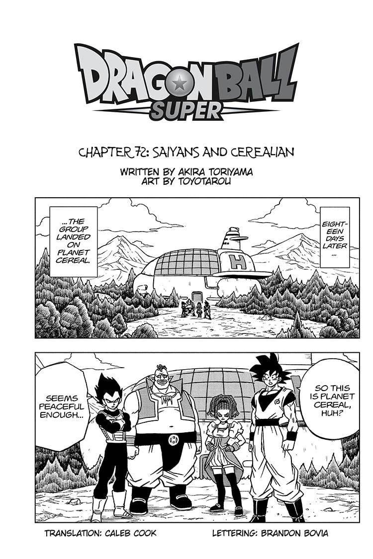 Dragon Ball Super chapter 72 page 1