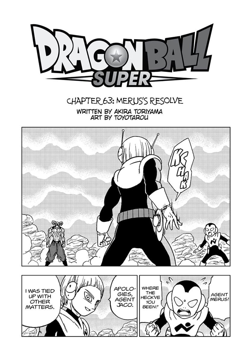 Dragon Ball Super chapter 63 page 1