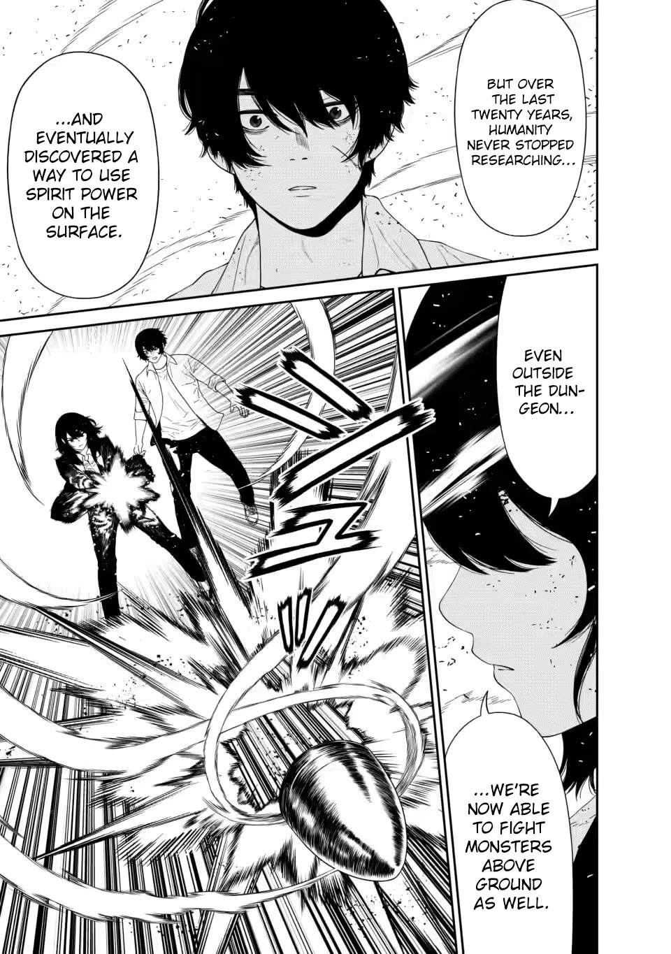 Dungeon de Tatakaitsuzukete 20-nen no Doutei Yuusha, Chijou ni Modottara Danjoubi 1:1000 no Sekai Datta chapter 4.1 page 3