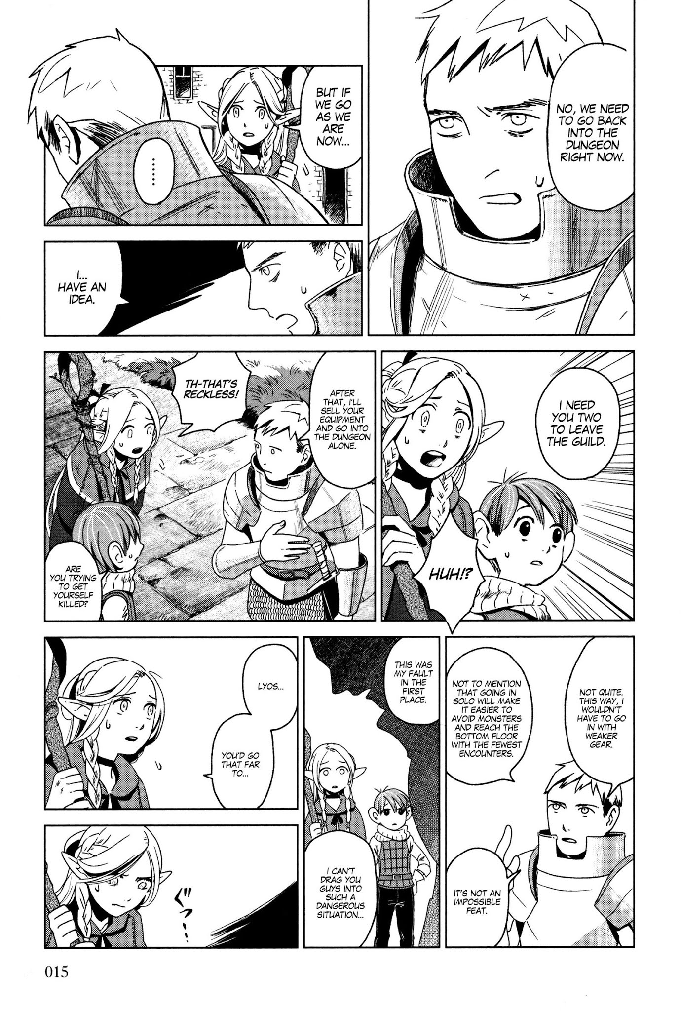 Dungeon Meshi chapter 1 page 15