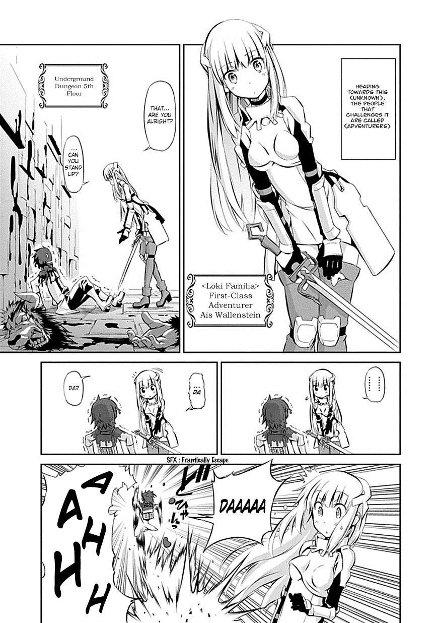 Dungeon ni Deai o Motomeru no wa Machigatte Iru Darou ka Gaiden - Sword Oratoria chapter 1 page 3