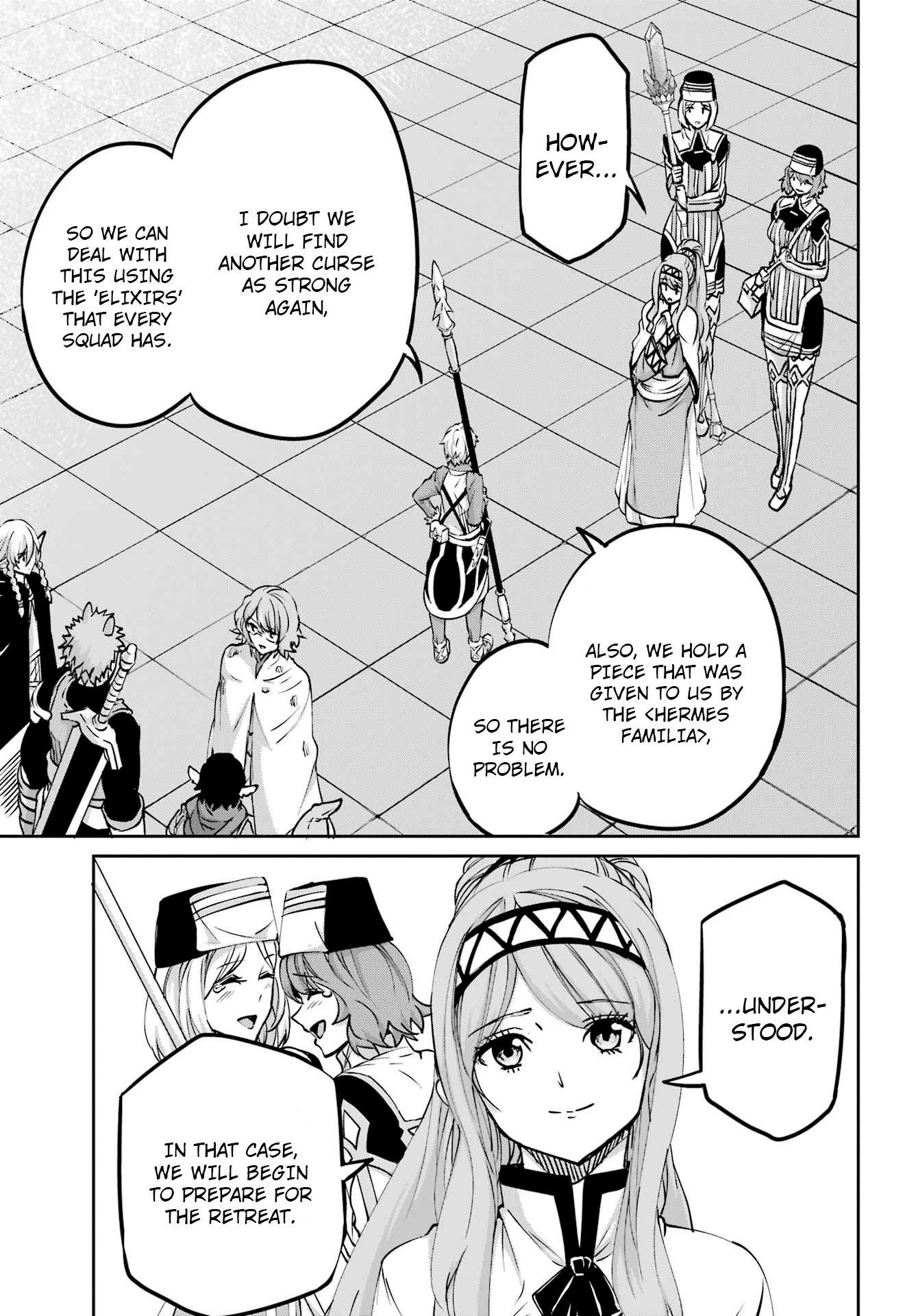 Dungeon ni Deai o Motomeru no wa Machigatte Iru Darou ka Gaiden - Sword Oratoria chapter 106 page 21