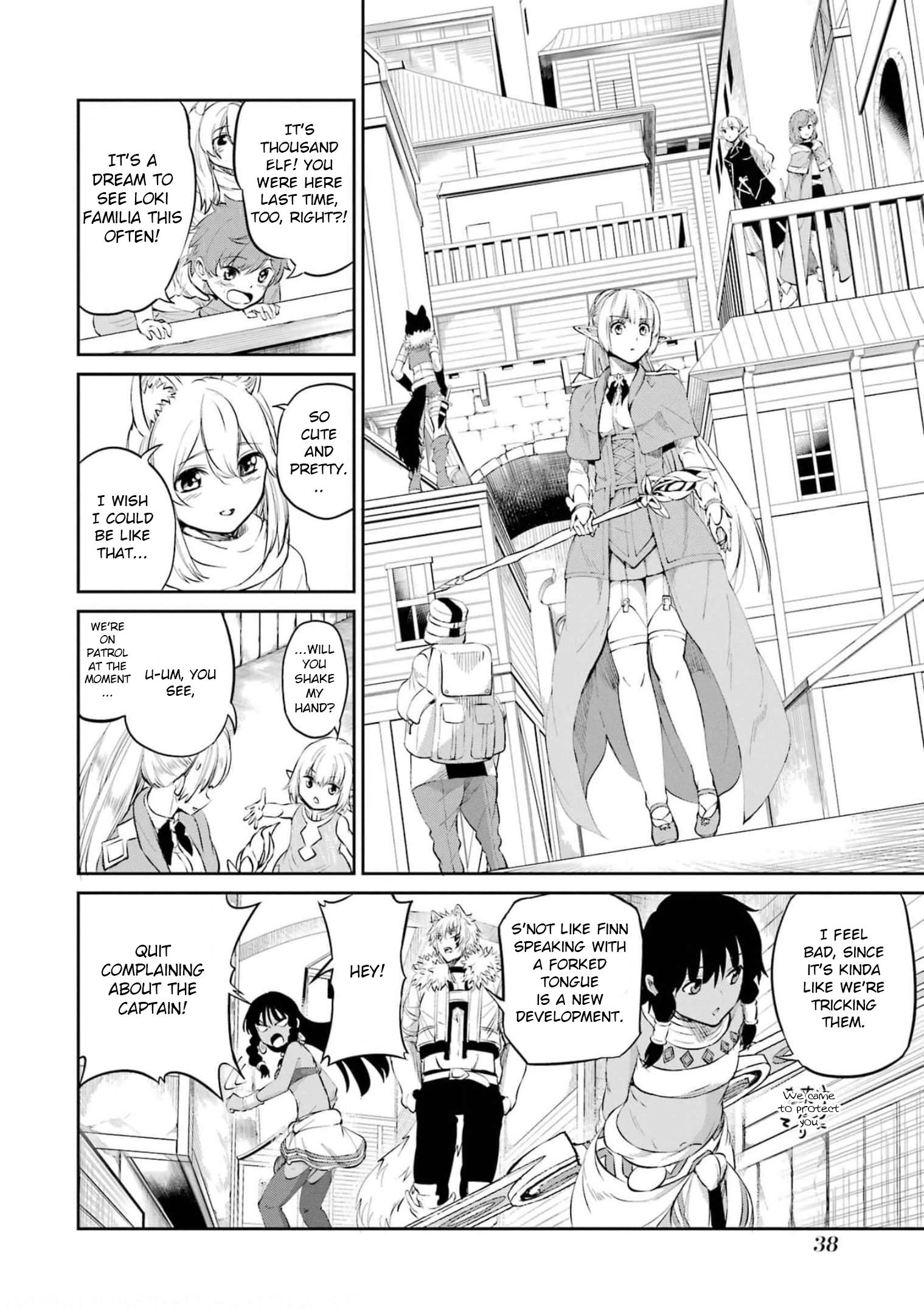 Dungeon ni Deai o Motomeru no wa Machigatte Iru Darou ka Gaiden - Sword Oratoria chapter 79 page 35