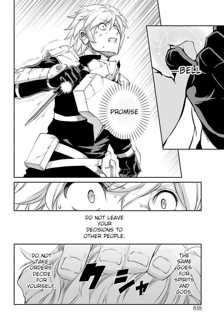 Dungeon ni Deai o Motomeru no wa Machigatte Iru Darou ka Gaiden - Sword Oratoria chapter 93 page 34