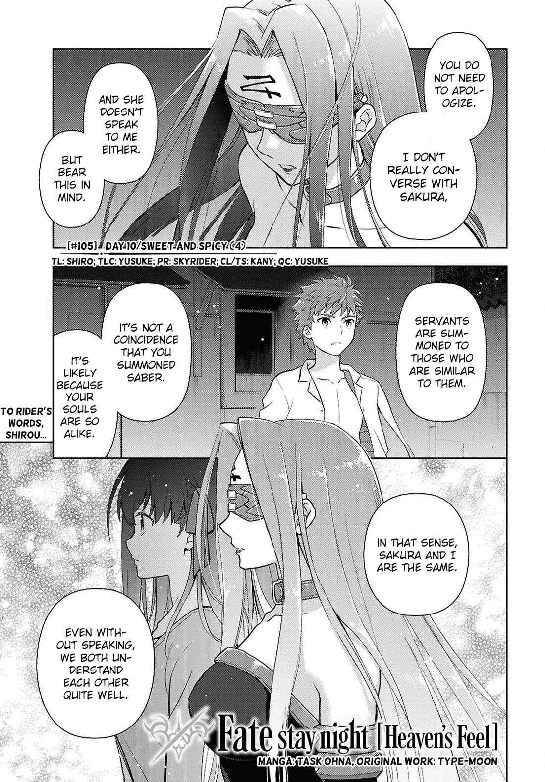 Fate/Stay Night - Heaven's Feel chapter 105 page 1
