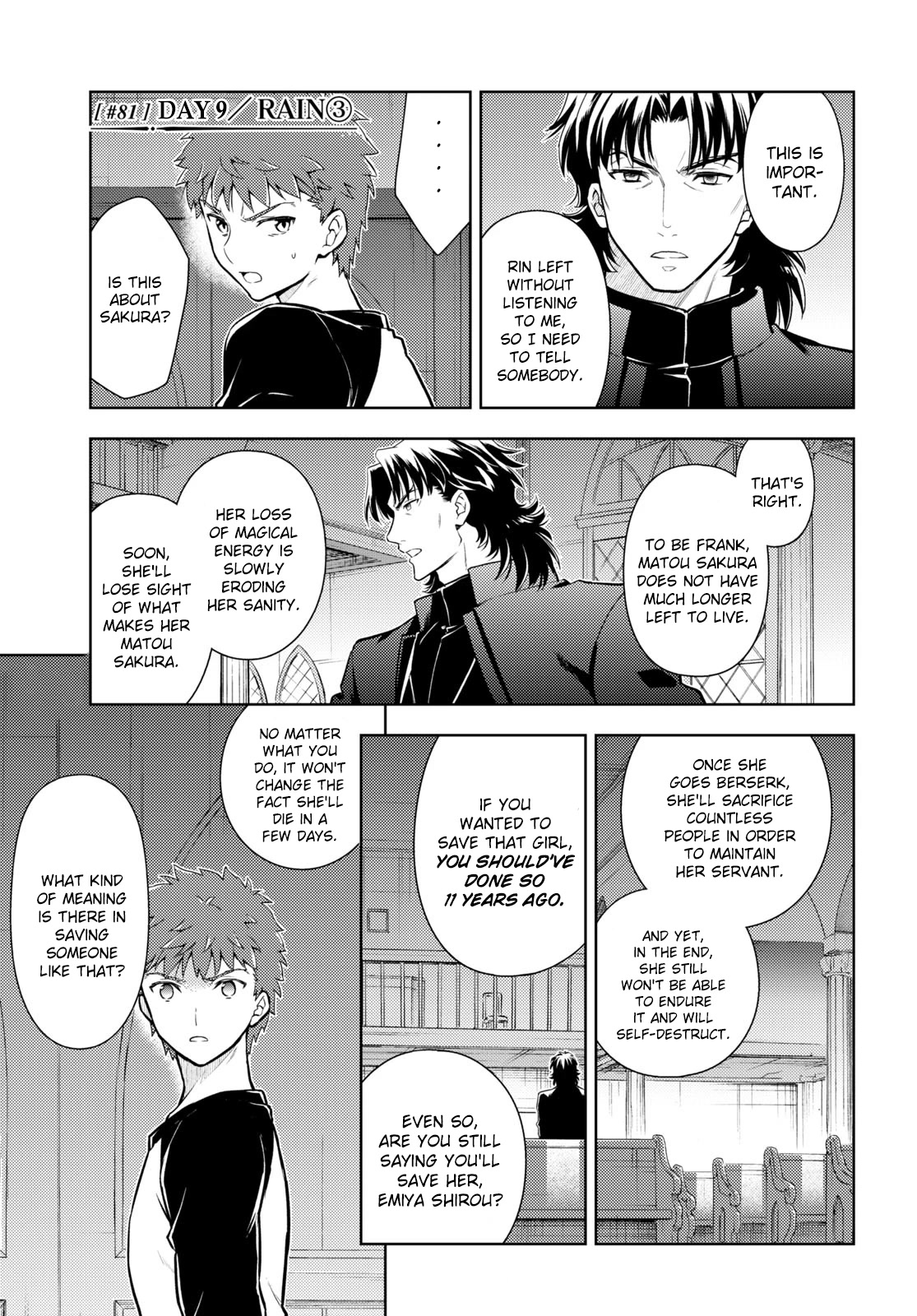 Fate/Stay Night - Heaven's Feel chapter 81 page 1