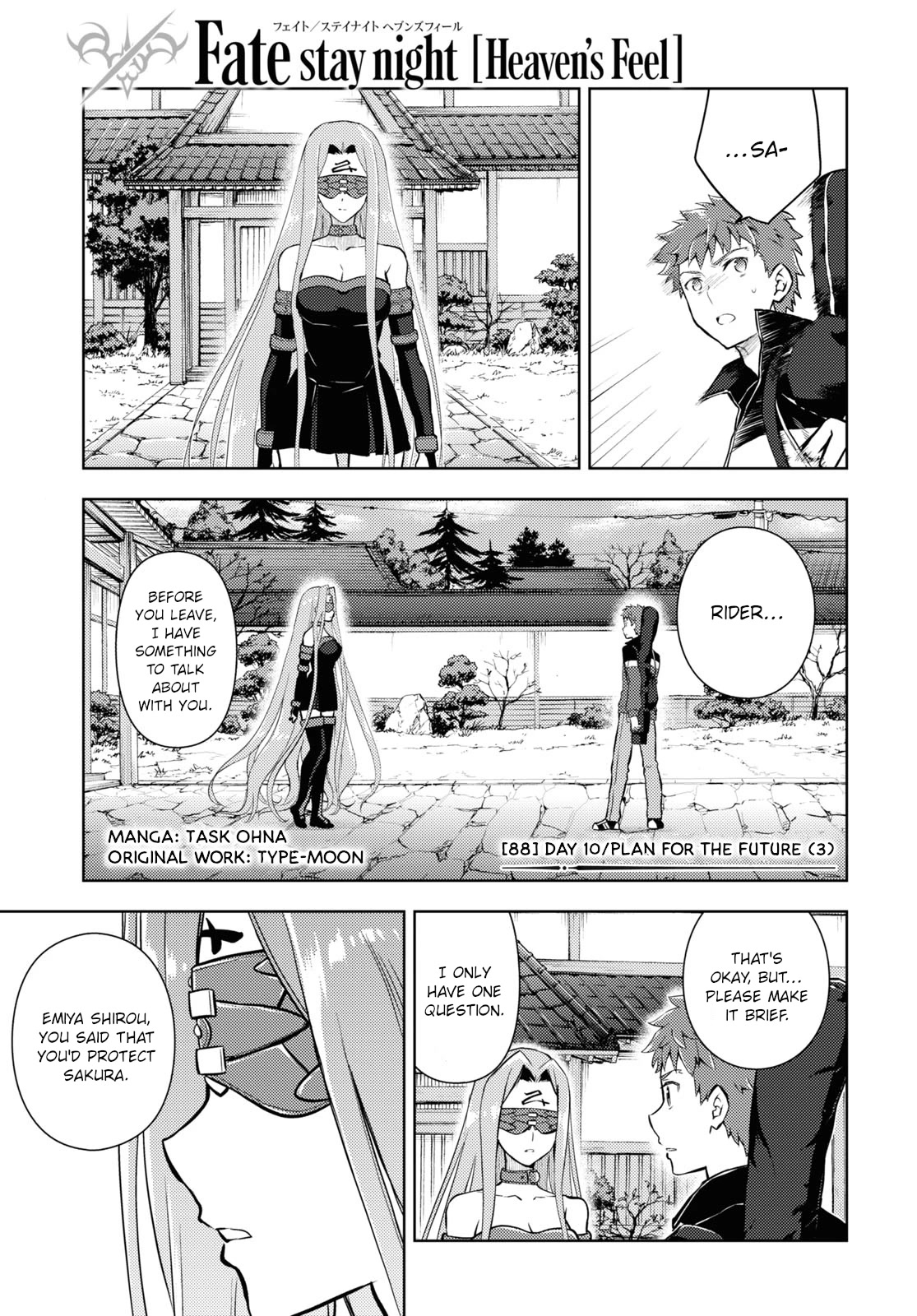 Fate/Stay Night - Heaven's Feel chapter 88 page 1