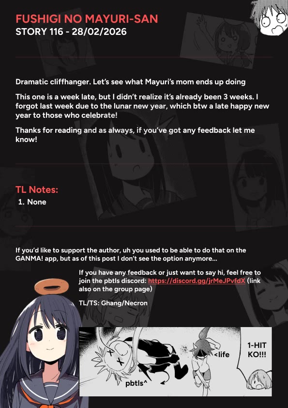 Fushigi no Mayuri-san chapter 116 page 5