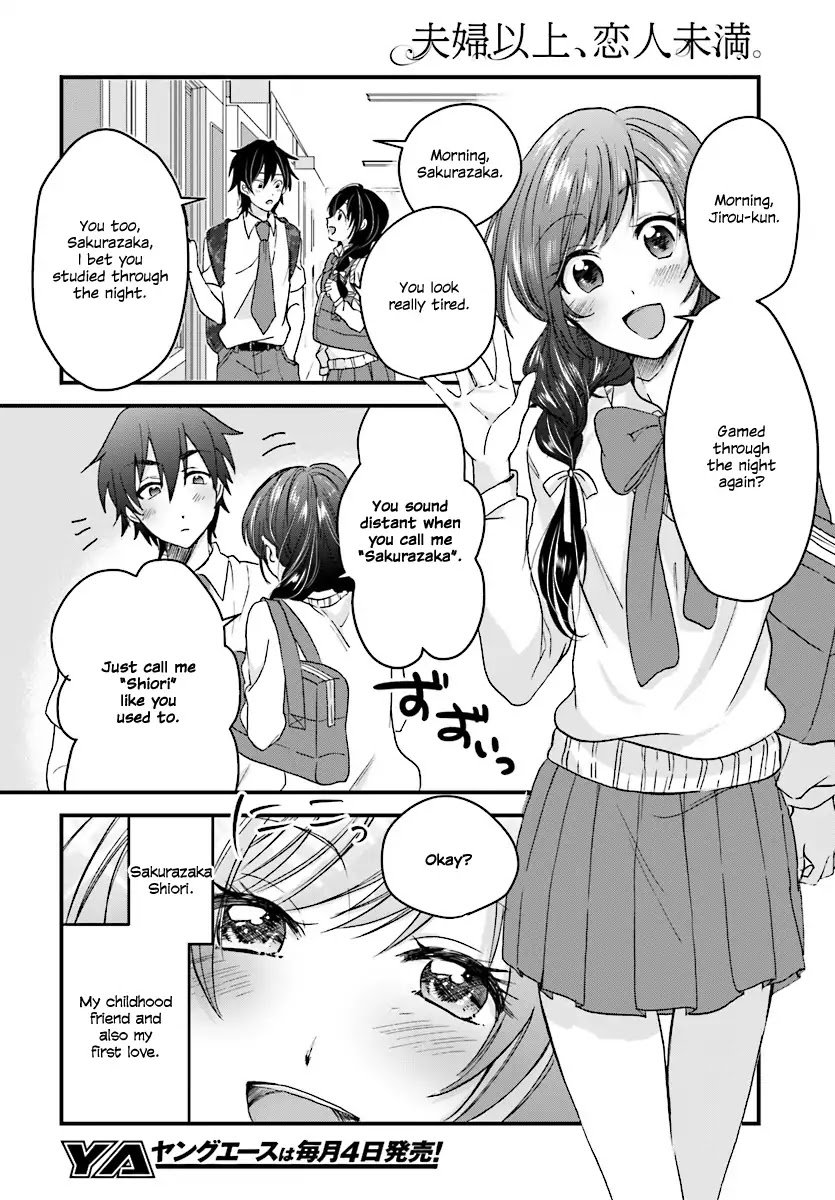 Fuufu Ijou, Koibito Miman. chapter 1 page 6