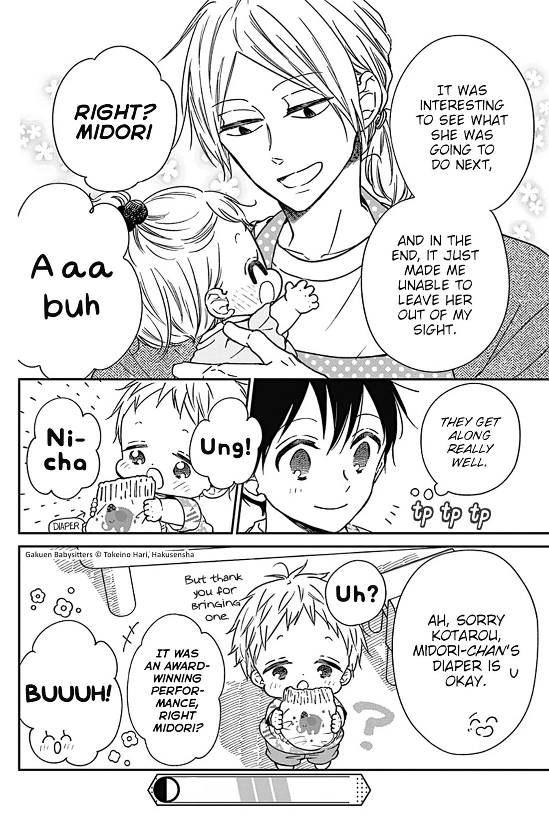 Gakuen Babysitters chapter 134.5 page 8