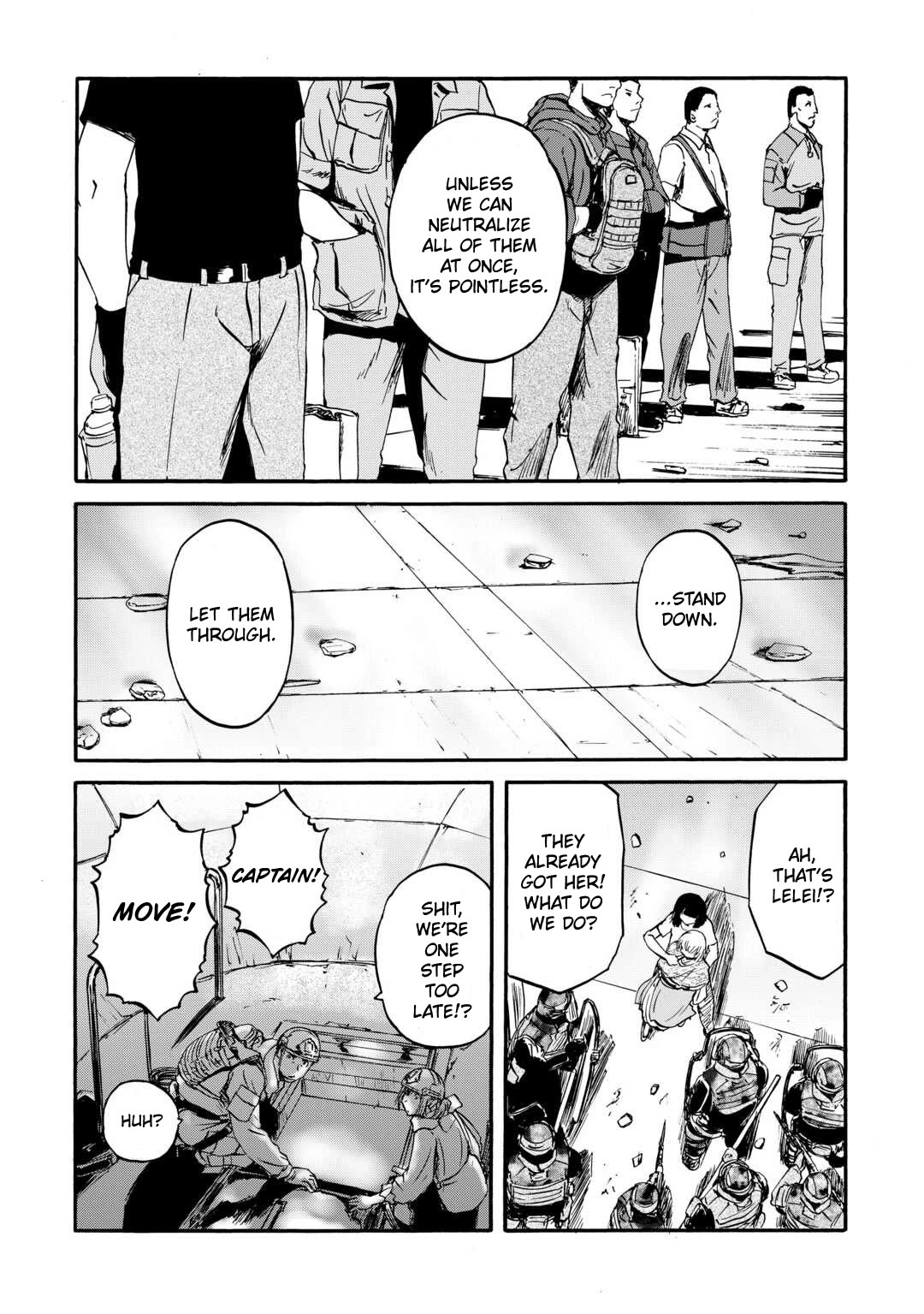 Gate - Jietai Kare no Chi nite, Kaku Tatakeri chapter 140 page 15