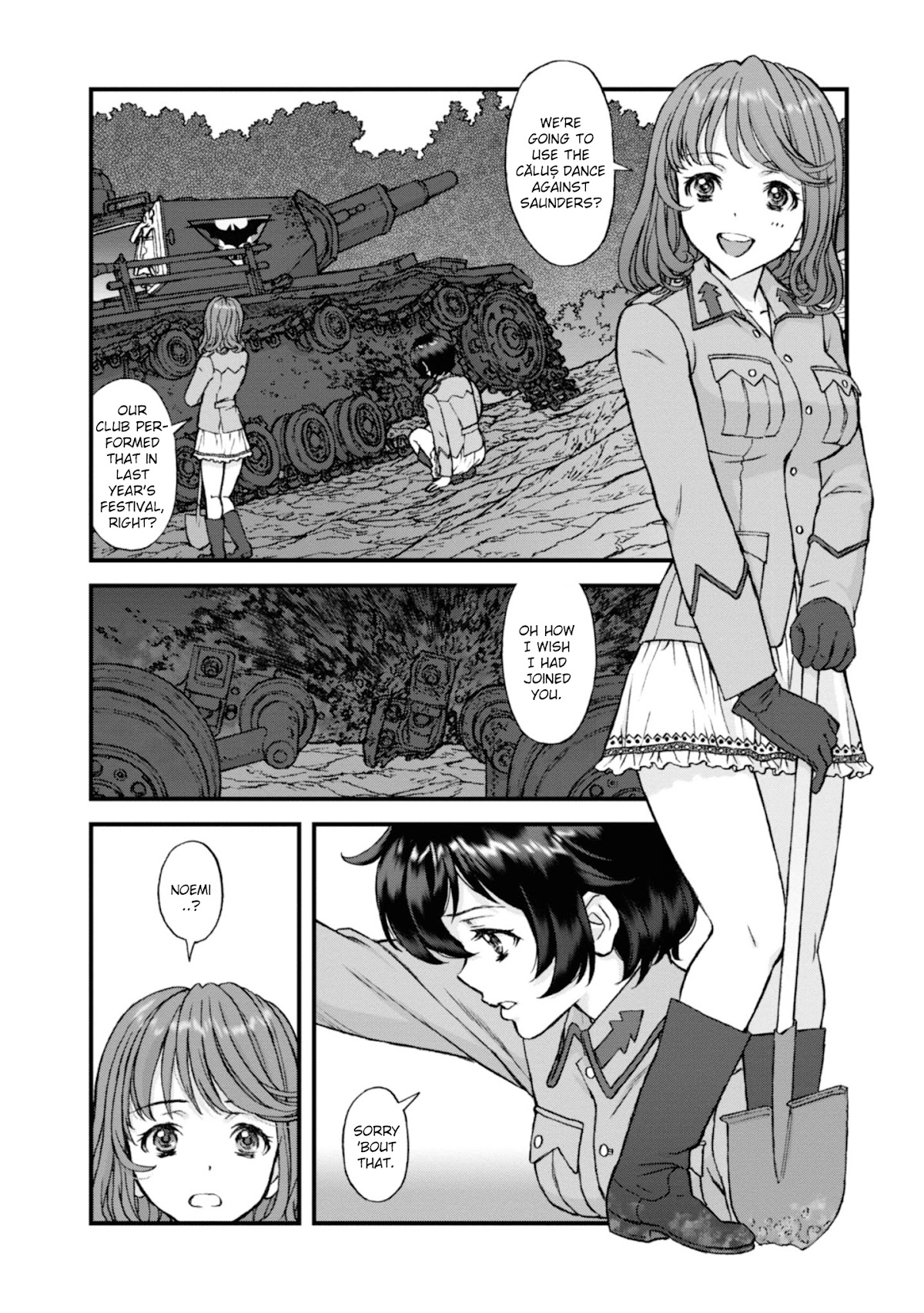 GIRLS und PANZER - The Fir Tree and the Iron-Winged Witch chapter 13 page 1