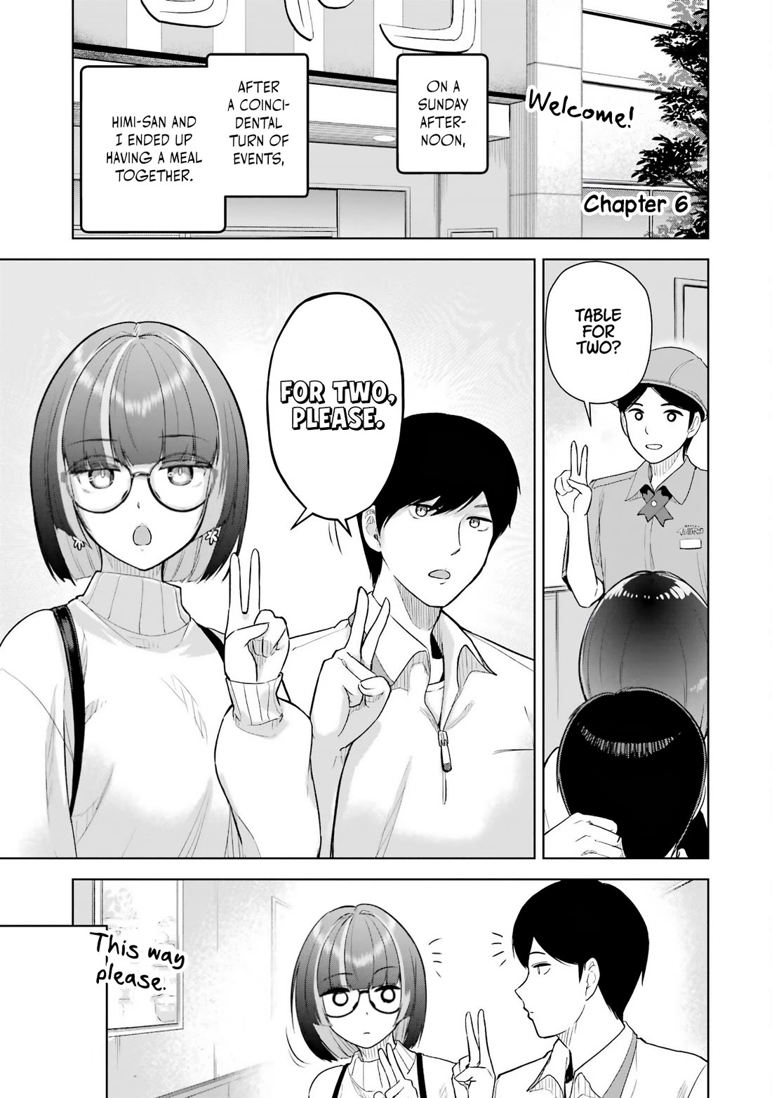 Gloomy Neighbor at the Standing Bar chapter 6 page 1