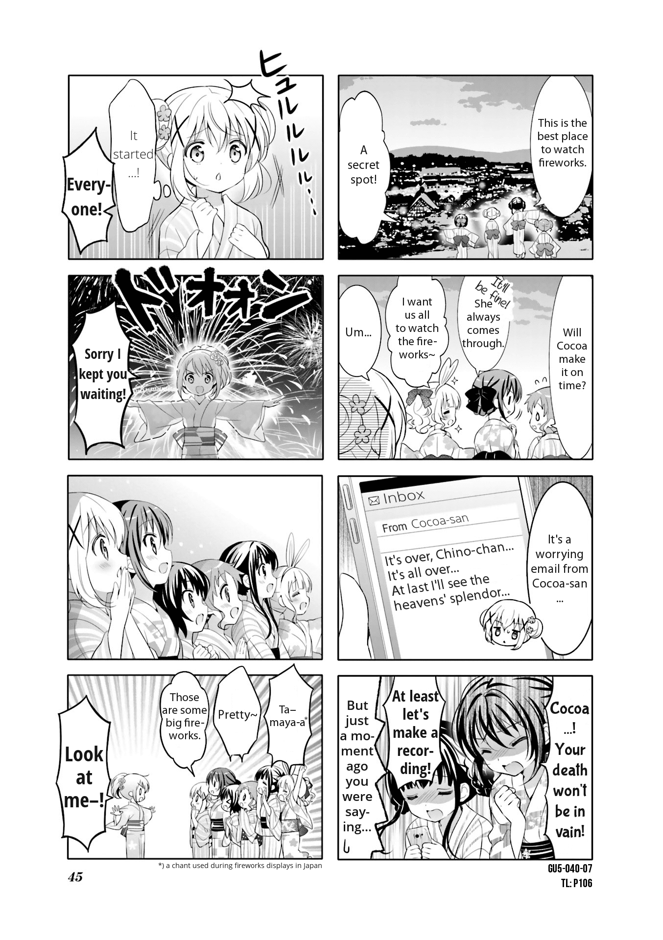 Gochuumon wa Usagi Desu ka? chapter 57 page 7