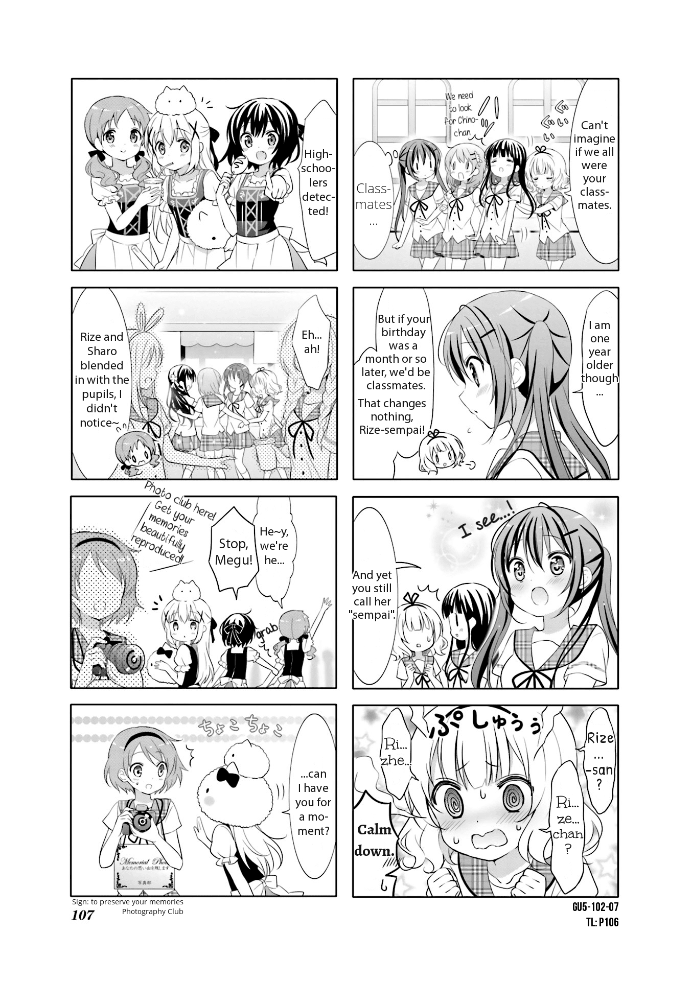 Gochuumon wa Usagi Desu ka? chapter 64 page 7