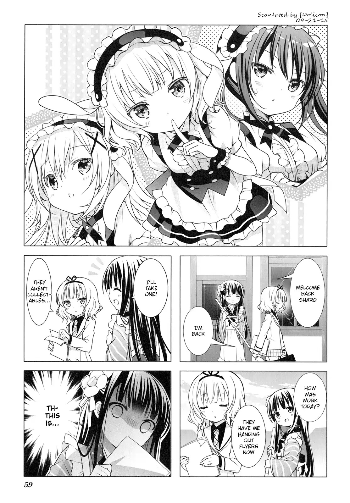 Gochuumon wa Usagi Desu ka? chapter 8 page 1