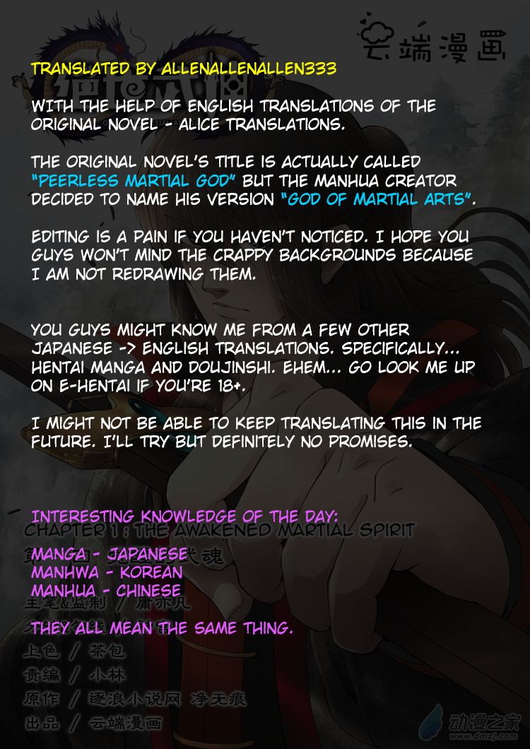 God of Martial Arts chapter 1.1 page 10